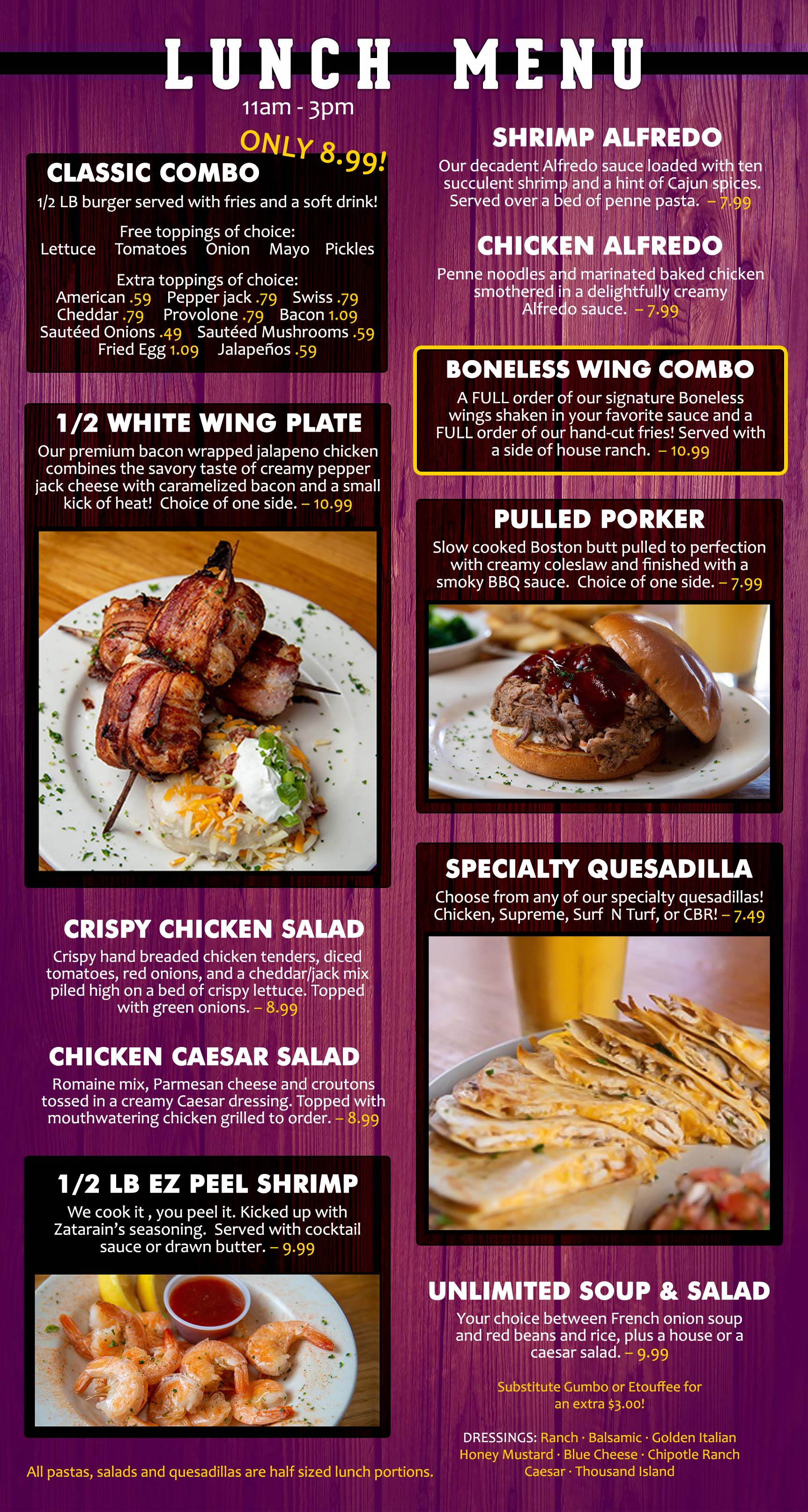 Purple Onion Menu